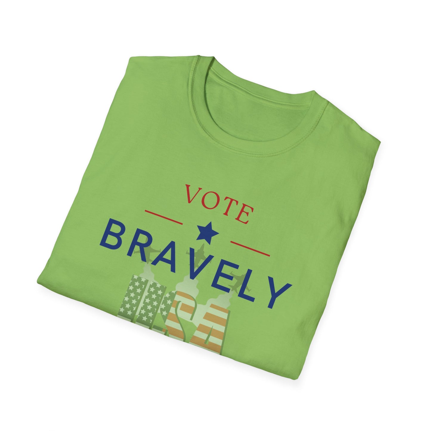 Vote Bravely Unisex Softstyle T-Shirt