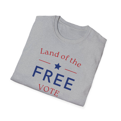 Land of the Free , Vote Bravely Unisex Softstyle T-Shirt