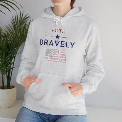 Vote Bravely Unisex Heavy Blend™ Hooded Sweatshirt