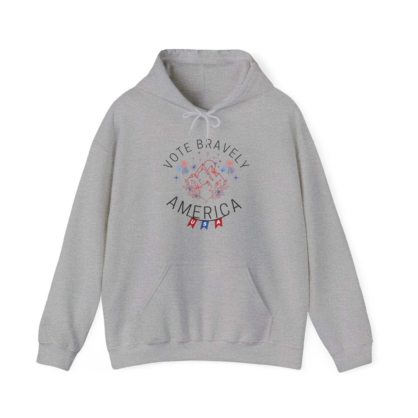 Vote Bravely Unisex Heavy Blend™ Hooded Sweatshirt