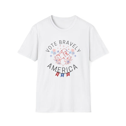 Vote Bravely Unisex Softstyle T-Shirt