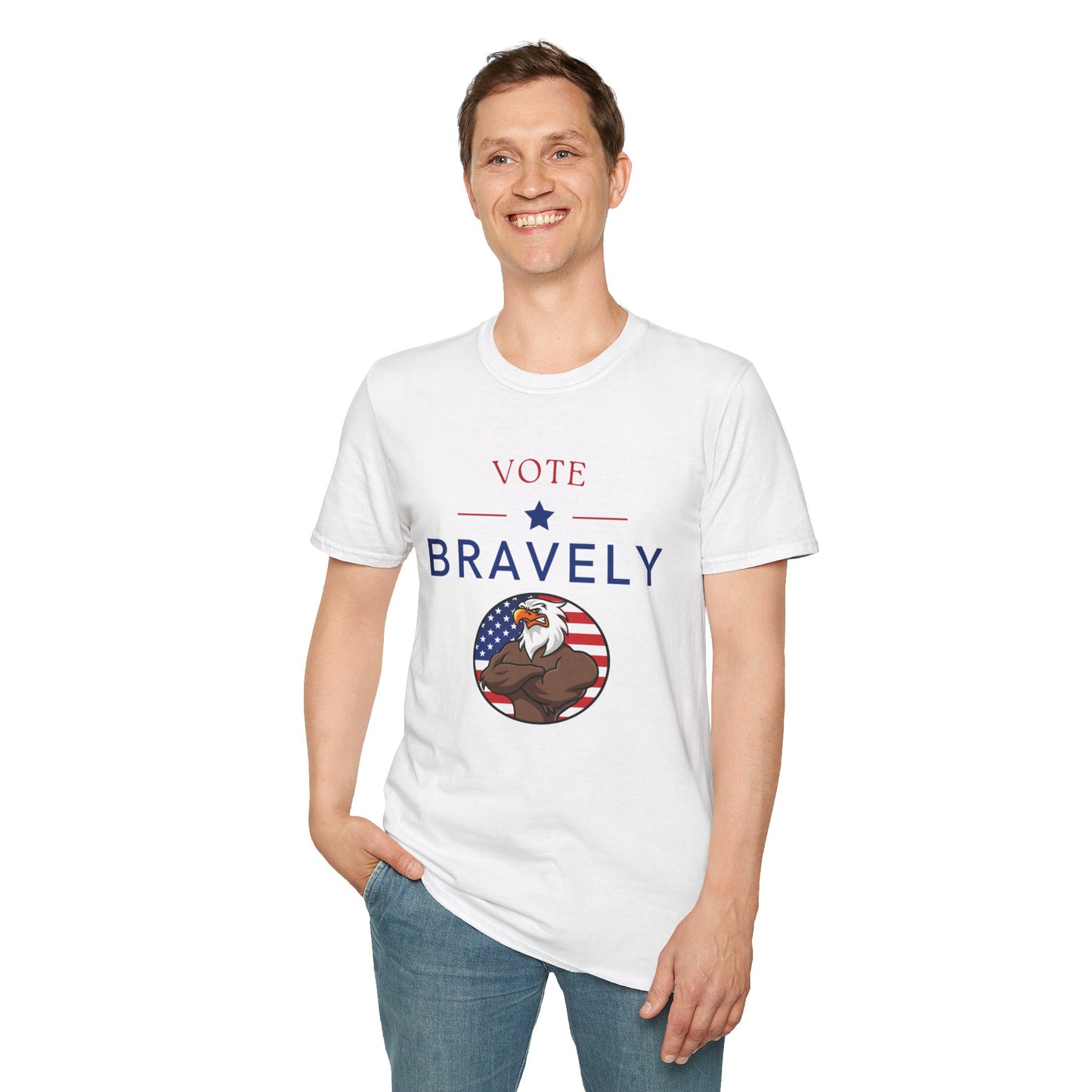 Vote Bravely Unisex Softstyle T-Shirt