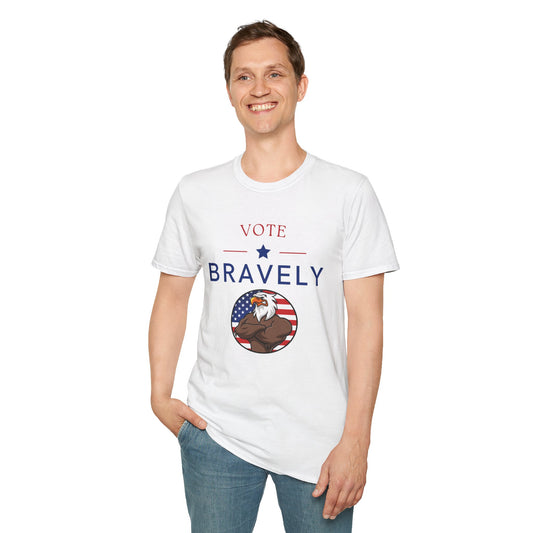 Vote Bravely Unisex Softstyle T-Shirt