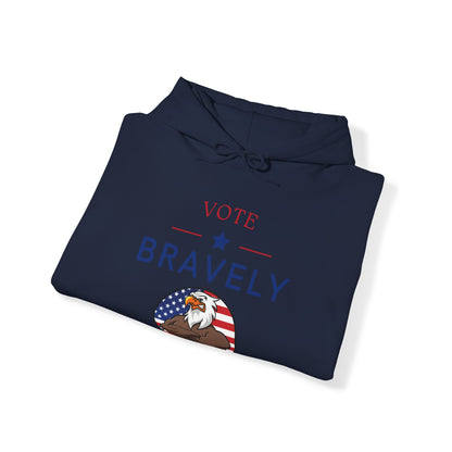 Vote Bravely Unisex Heavy Blend™ Hooded Sweatshirt