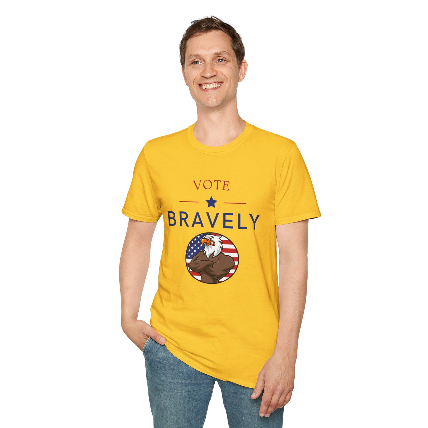 Vote Bravely Unisex Softstyle T-Shirt