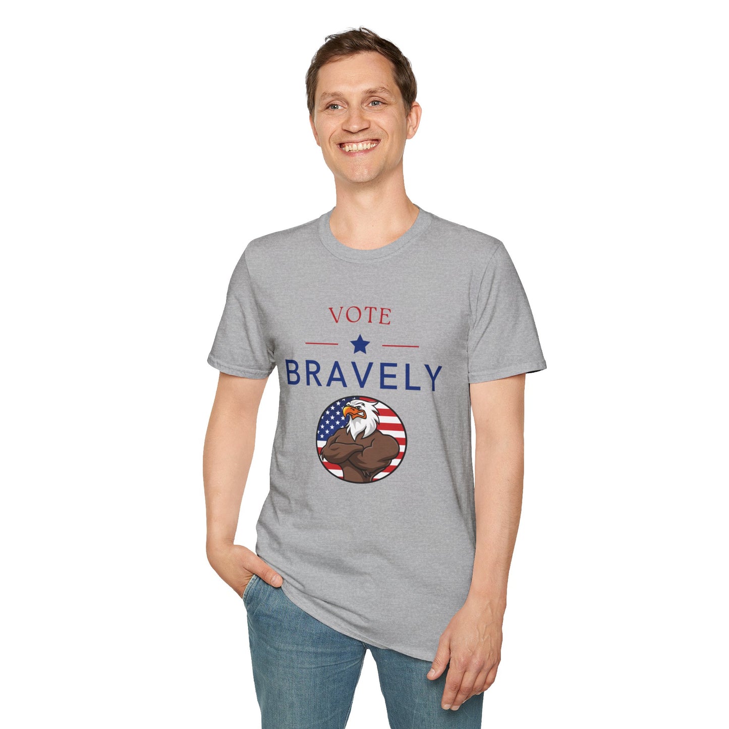 Vote Bravely Unisex Softstyle T-Shirt