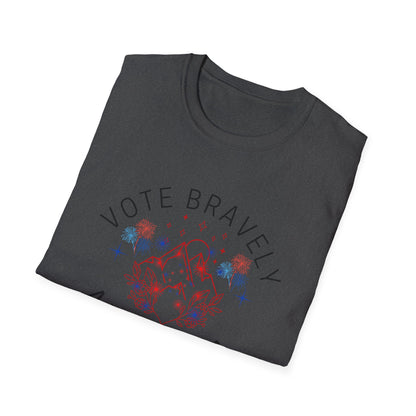 Vote Bravely Unisex Softstyle T-Shirt