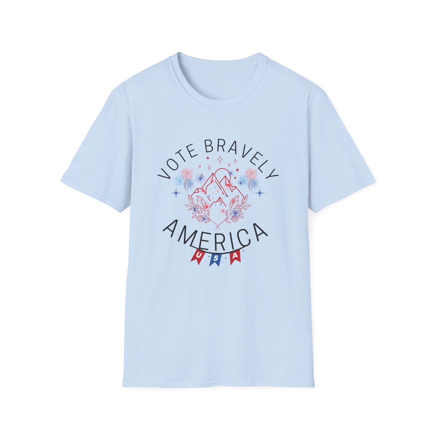 Vote Bravely Unisex Softstyle T-Shirt