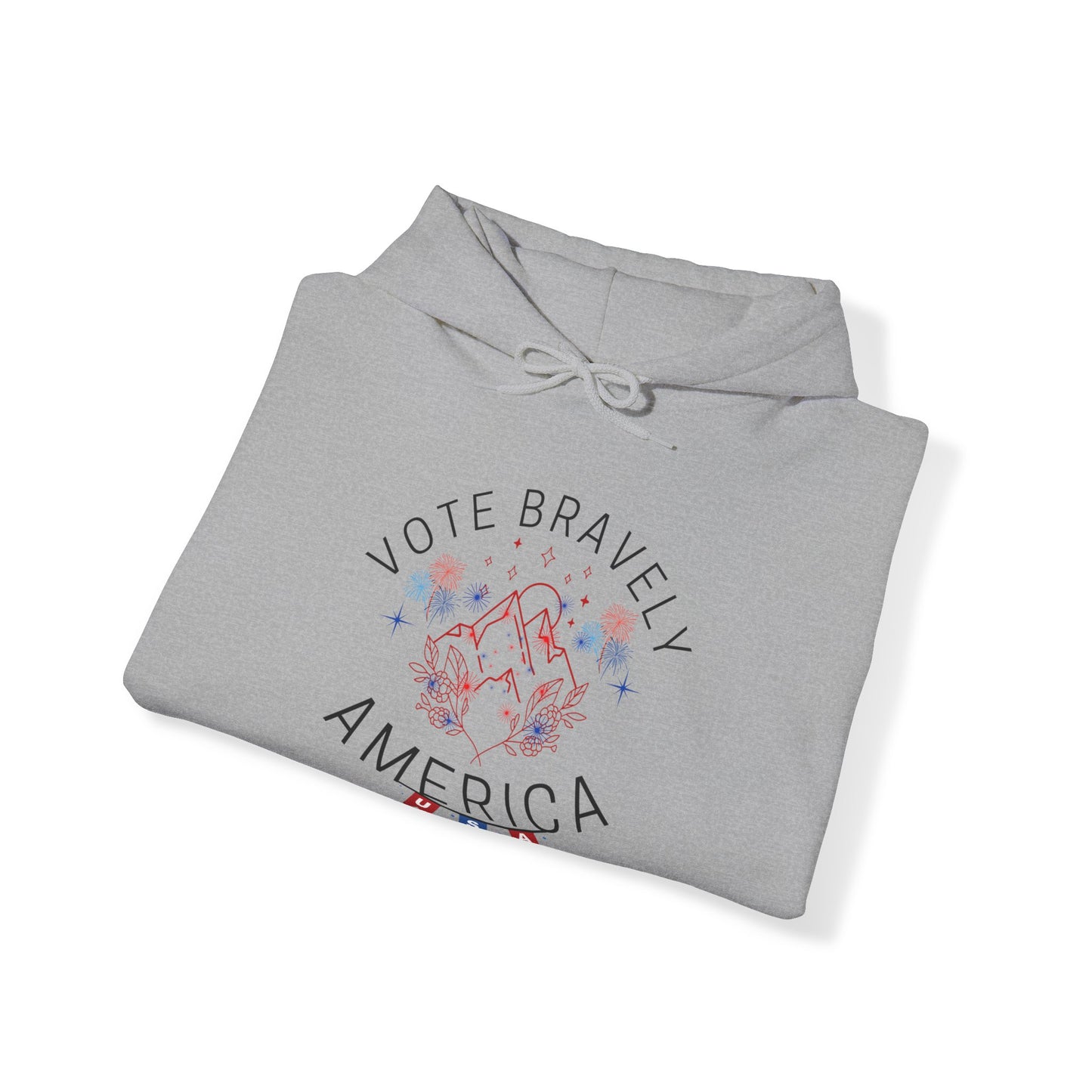 Vote Bravely Unisex Heavy Blend™ Hooded Sweatshirt