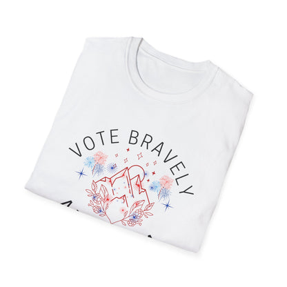 Vote Bravely Unisex Softstyle T-Shirt