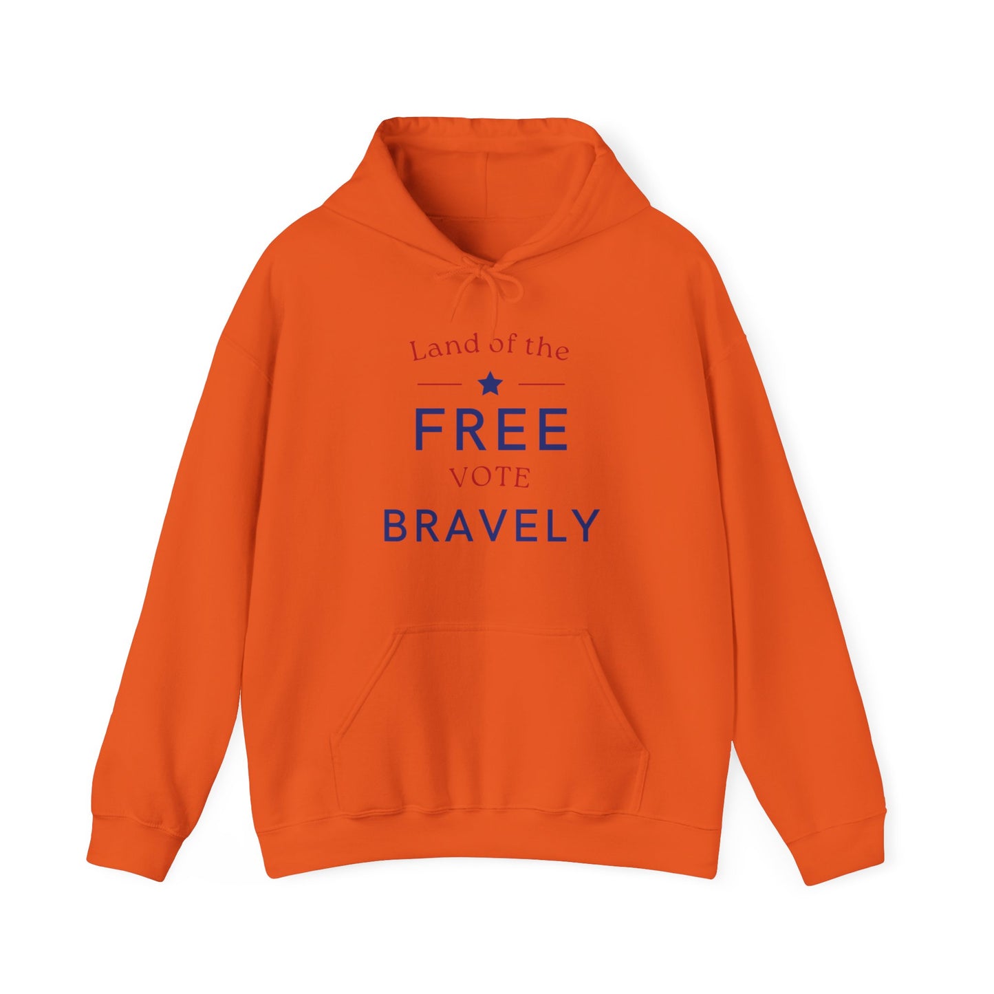 Land of the Free, Vote Bravely Unisex Heavy Blend™ Hooded Sweatshirt