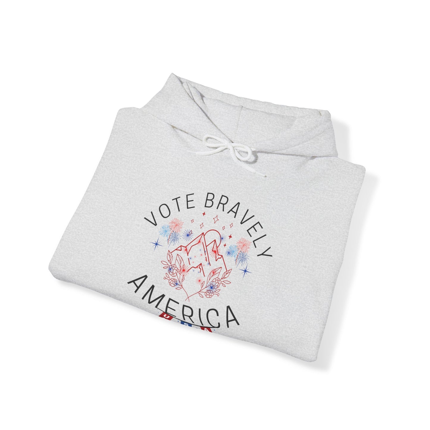 Vote Bravely Unisex Heavy Blend™ Hooded Sweatshirt