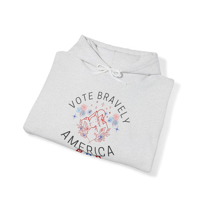 Vote Bravely Unisex Heavy Blend™ Hooded Sweatshirt