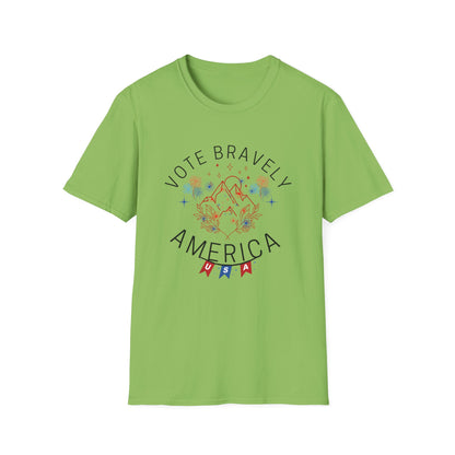 Vote Bravely Unisex Softstyle T-Shirt