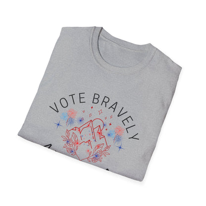 Vote Bravely Unisex Softstyle T-Shirt