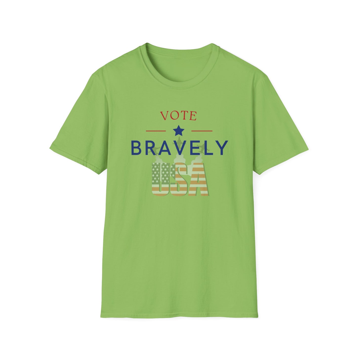 Vote Bravely Unisex Softstyle T-Shirt