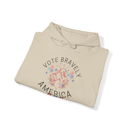 Vote Bravely Unisex Heavy Blend™ Hooded Sweatshirt