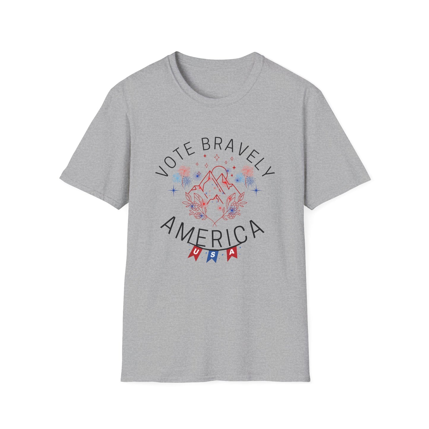 Vote Bravely Unisex Softstyle T-Shirt