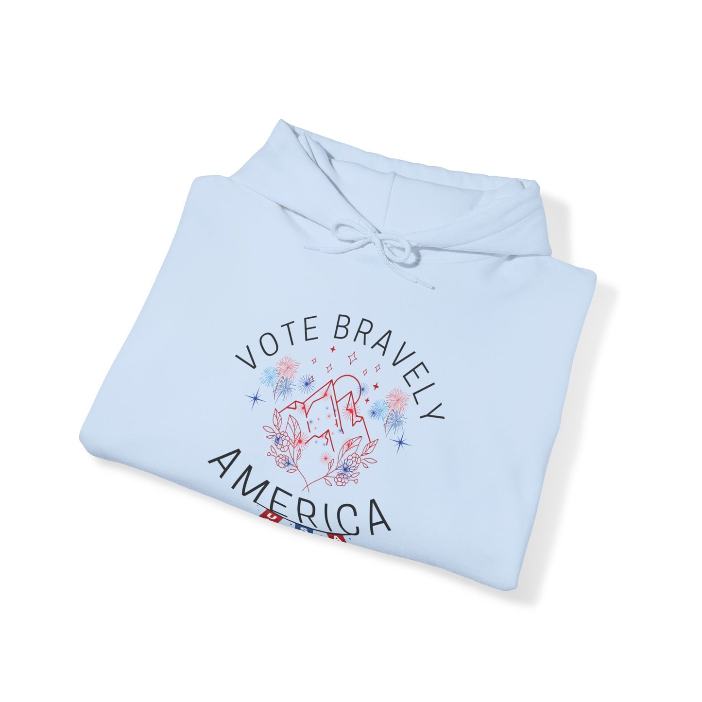 Vote Bravely Unisex Heavy Blend™ Hooded Sweatshirt