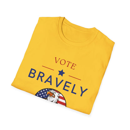 Vote Bravely Unisex Softstyle T-Shirt