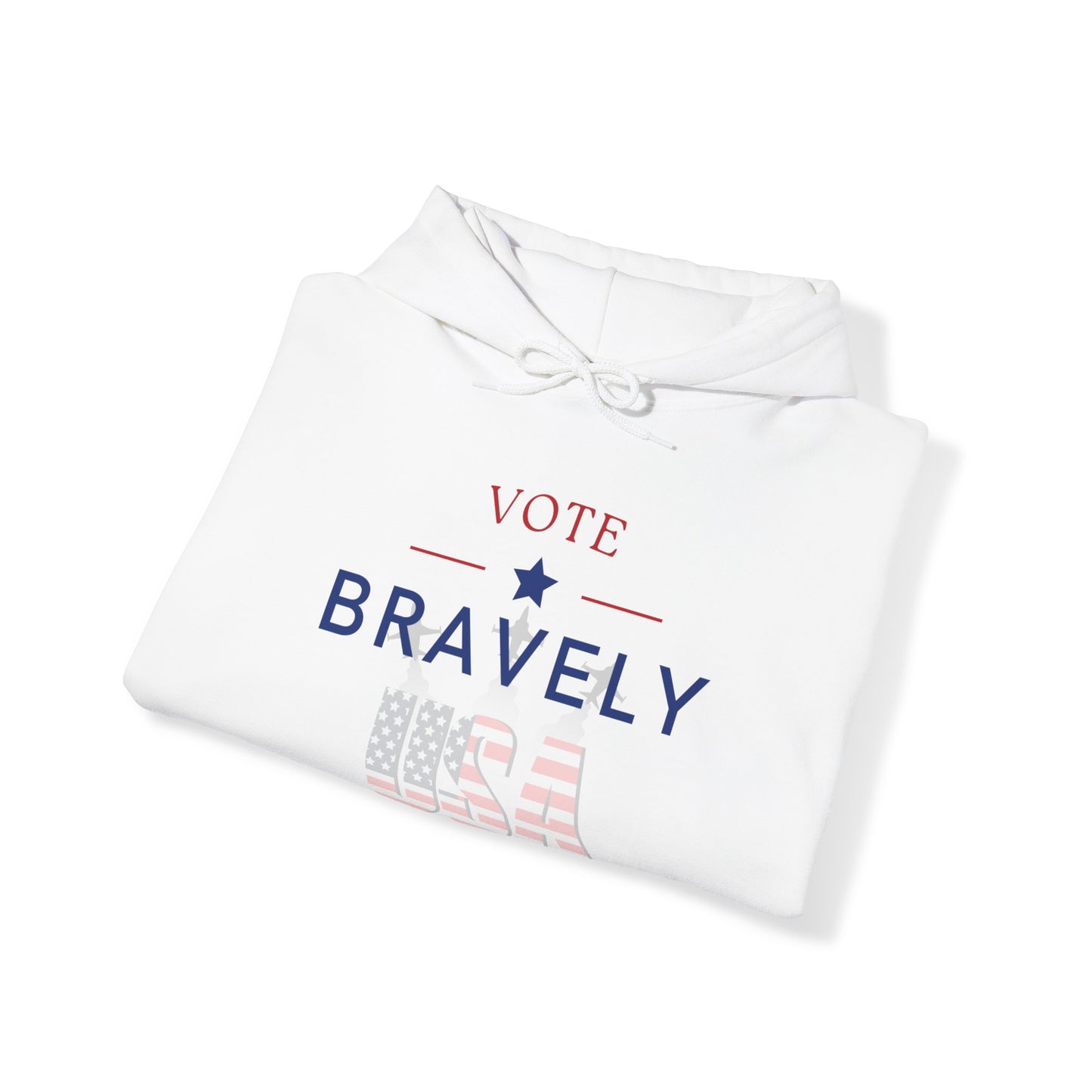 Vote Bravely Unisex Heavy Blend™ Hooded Sweatshirt