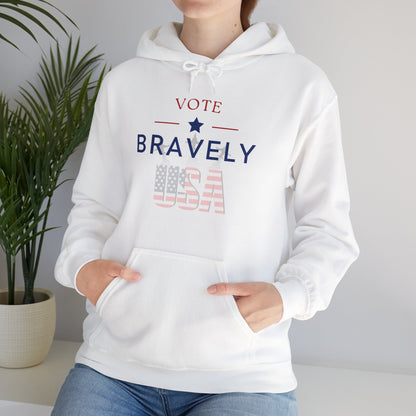 Vote Bravely Unisex Heavy Blend™ Hooded Sweatshirt