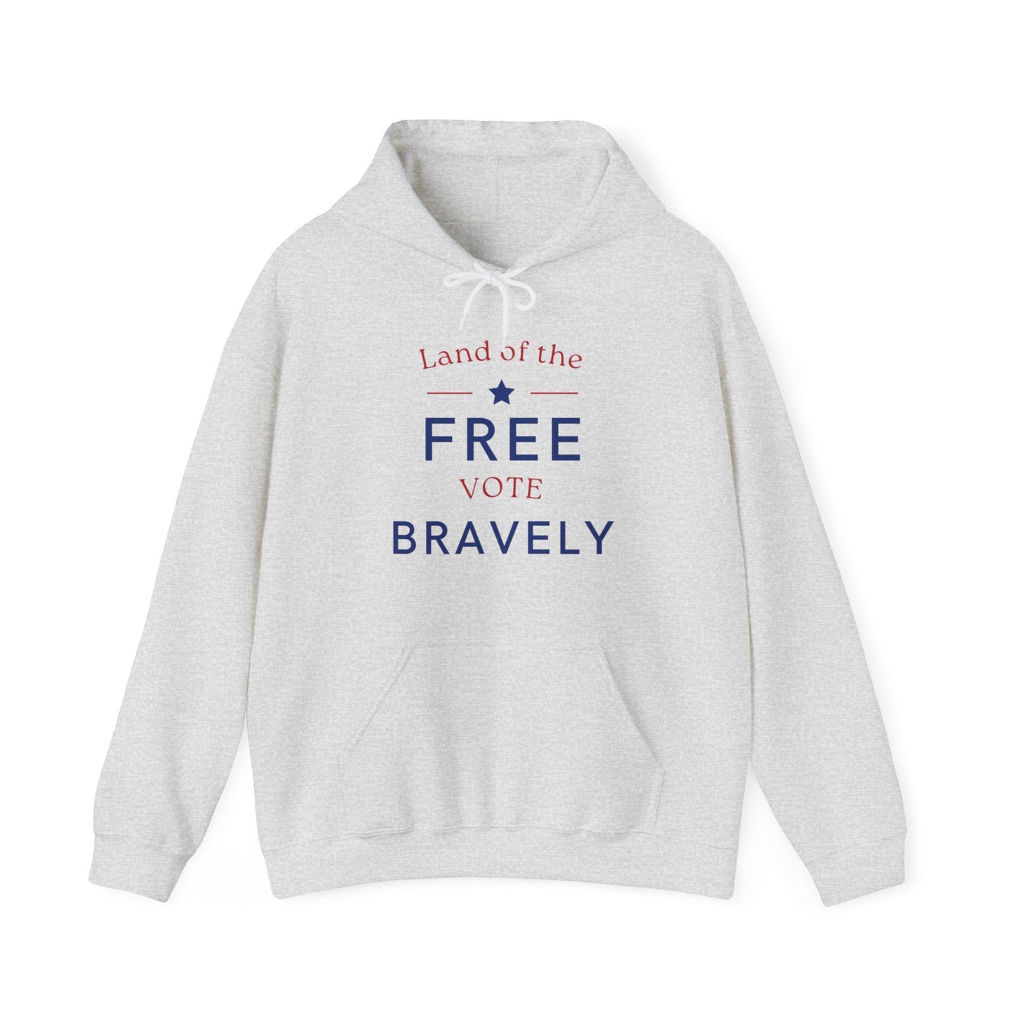 Land of the Free, Vote Bravely Unisex Heavy Blend™ Hooded Sweatshirt