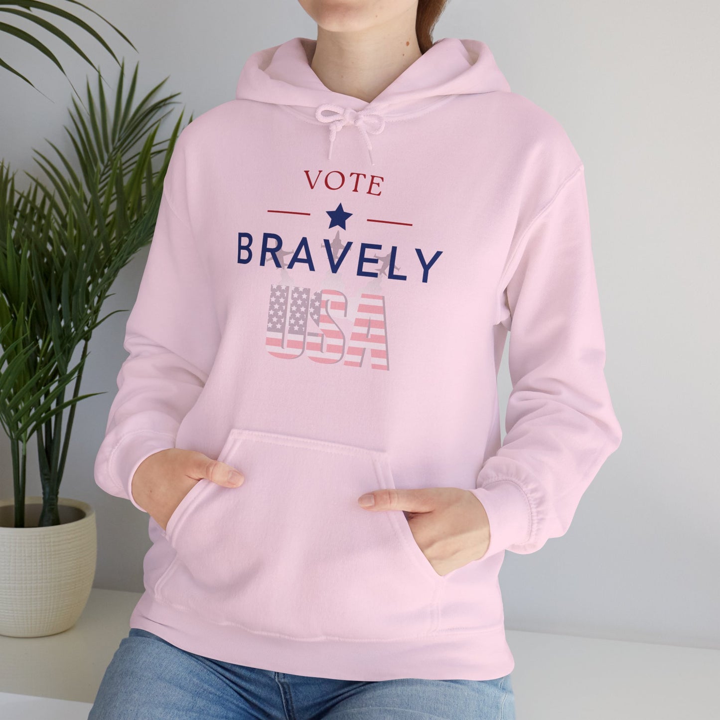 Vote Bravely Unisex Heavy Blend™ Hooded Sweatshirt