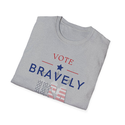 Vote Bravely Unisex Softstyle T-Shirt