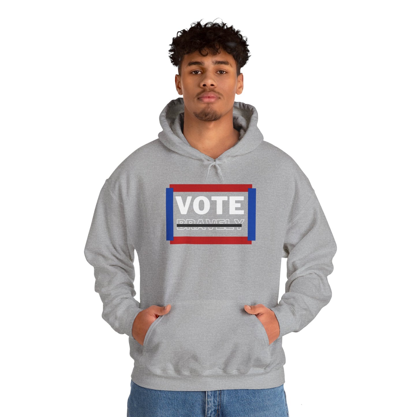 Vote Bravely Unisex Heavy Blend™ Hooded Sweatshirt