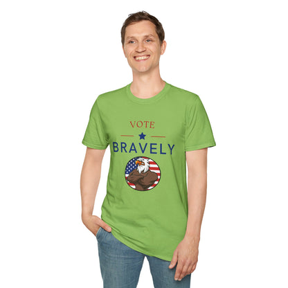 Vote Bravely Unisex Softstyle T-Shirt