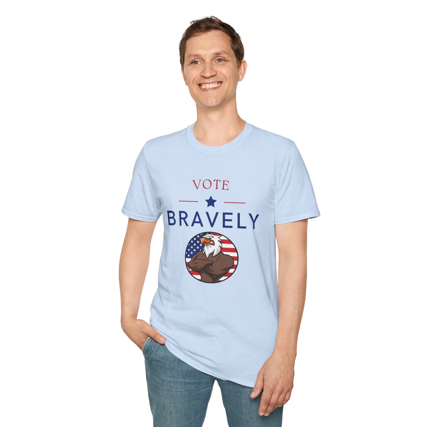 Vote Bravely Unisex Softstyle T-Shirt