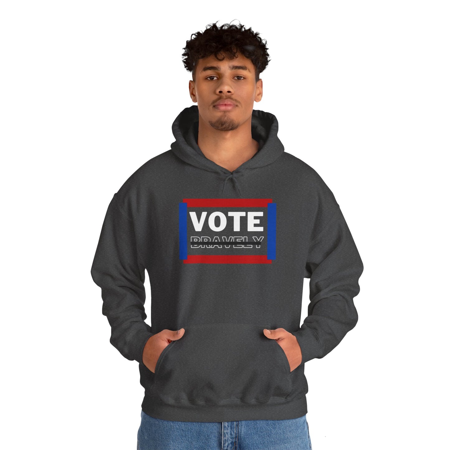 Vote Bravely Unisex Heavy Blend™ Hooded Sweatshirt