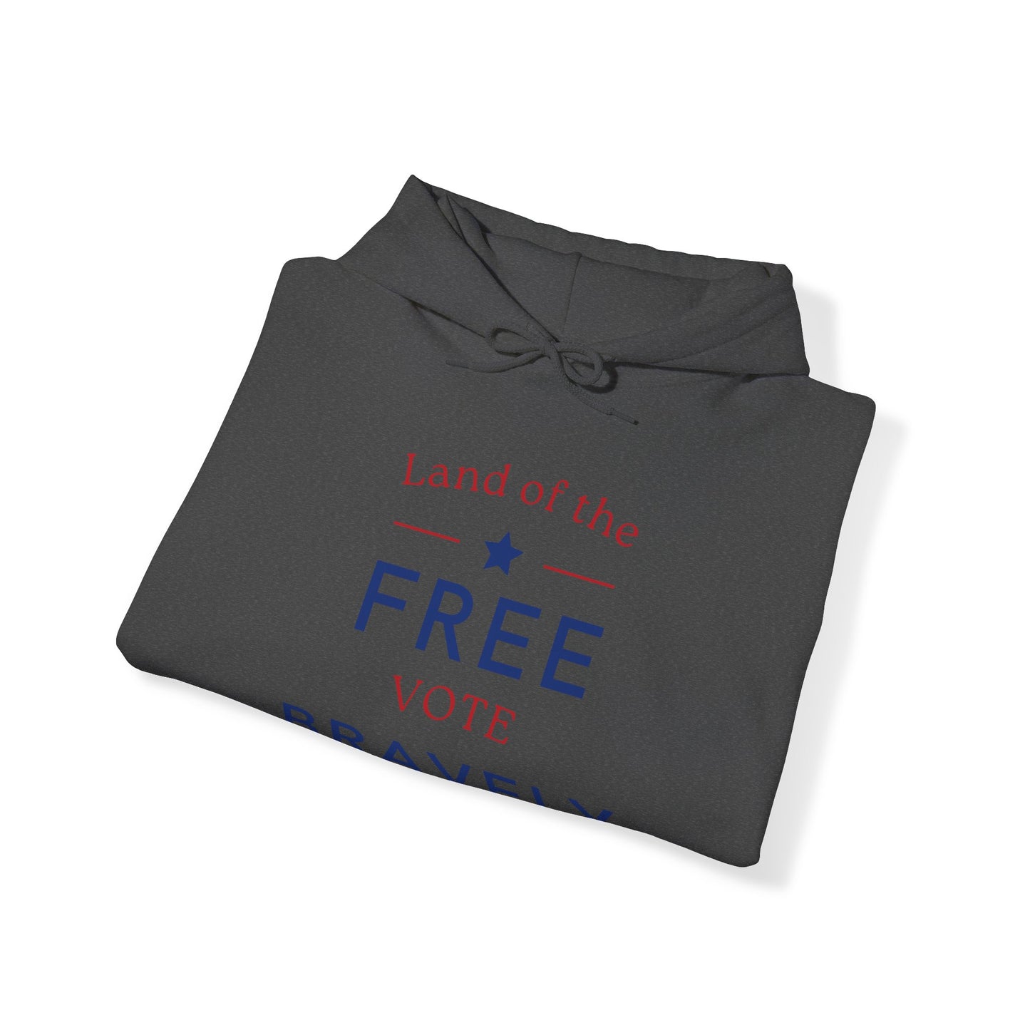 Land of the Free, Vote Bravely Unisex Heavy Blend™ Hooded Sweatshirt