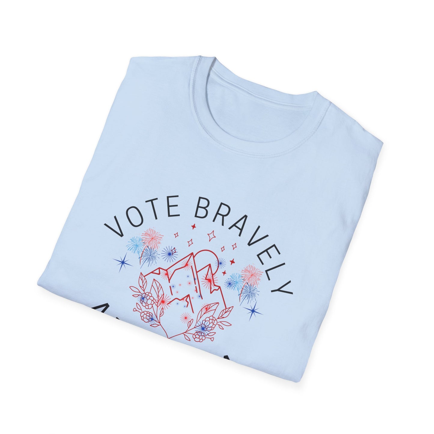 Vote Bravely Unisex Softstyle T-Shirt