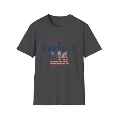 Vote Bravely Unisex Softstyle T-Shirt