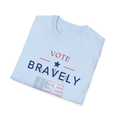 Vote Bravely Unisex Softstyle T-Shirt