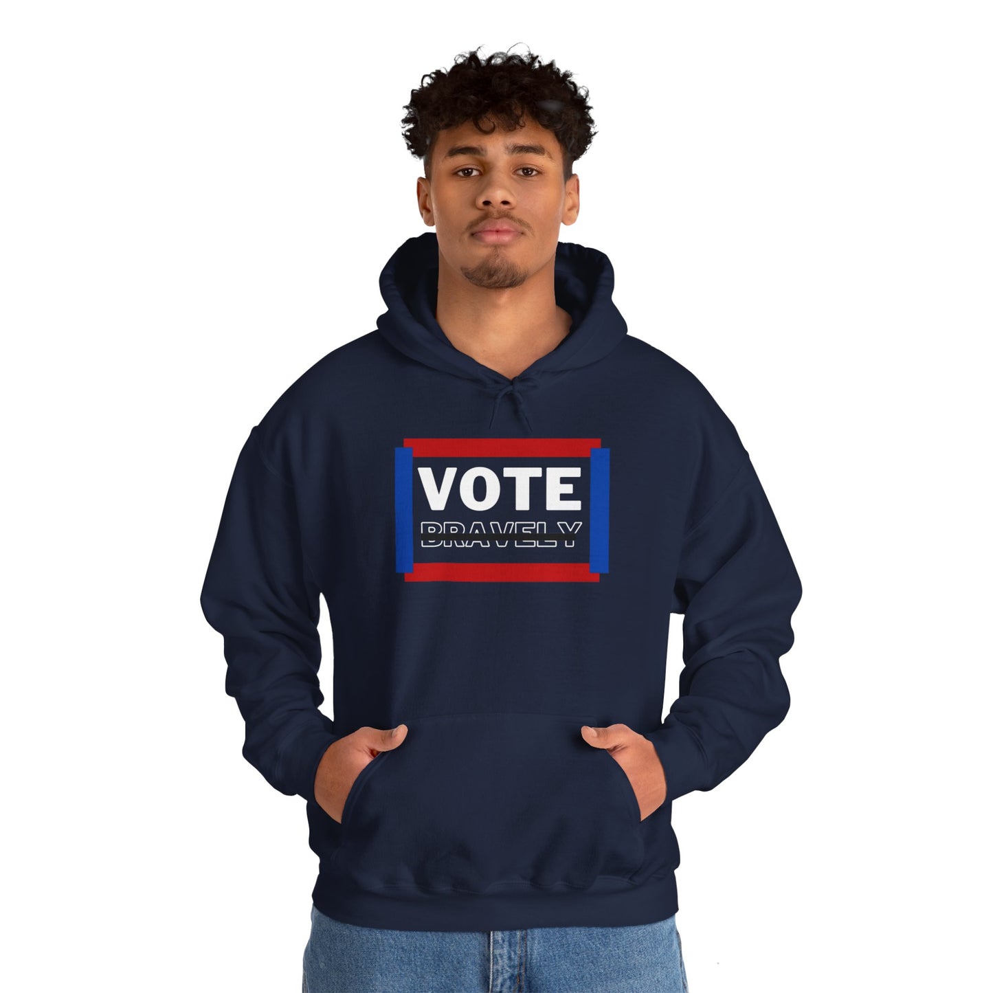 Vote Bravely Unisex Heavy Blend™ Hooded Sweatshirt