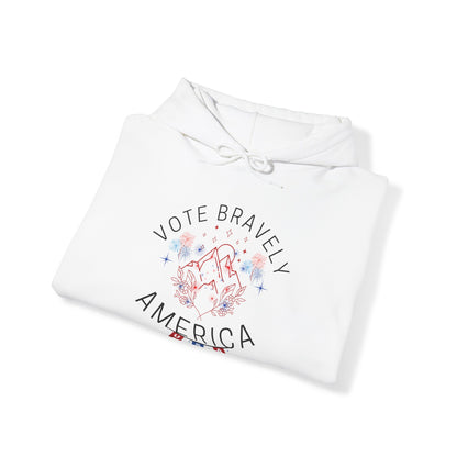 Vote Bravely Unisex Heavy Blend™ Hooded Sweatshirt