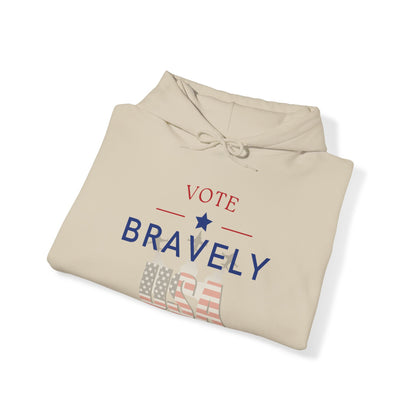 Vote Bravely Unisex Heavy Blend™ Hooded Sweatshirt