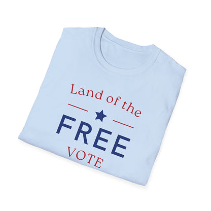 Land of the Free , Vote Bravely Unisex Softstyle T-Shirt