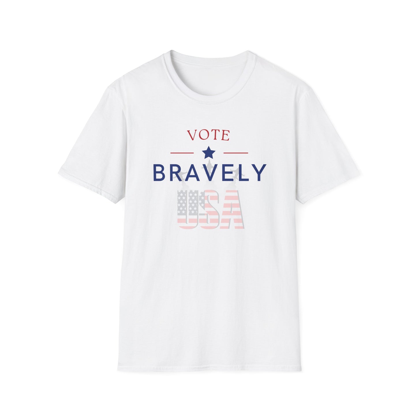 Vote Bravely Unisex Softstyle T-Shirt