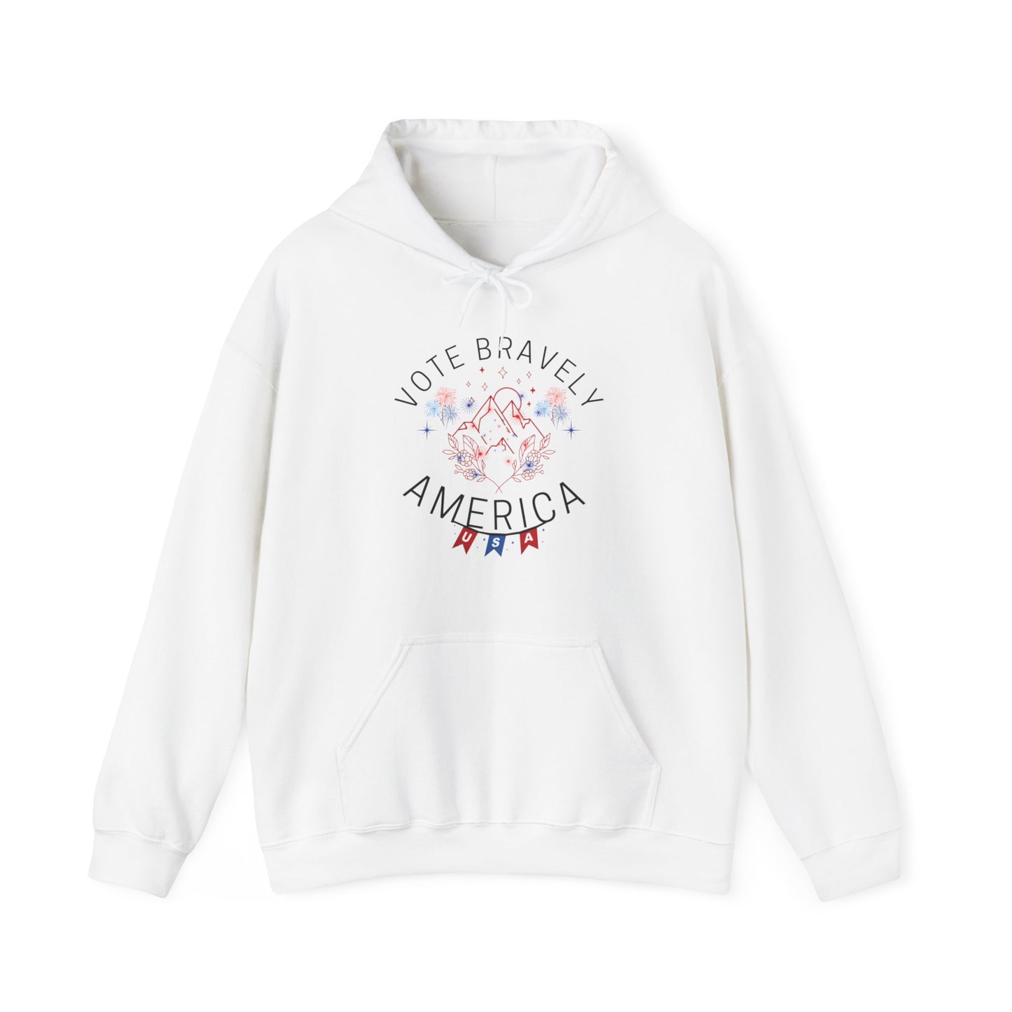 Vote Bravely Unisex Heavy Blend™ Hooded Sweatshirt